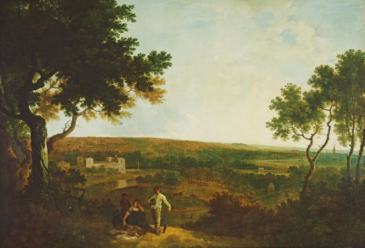 Wilton House od południa (olej na płótnie) autorstwa Richard Wilson