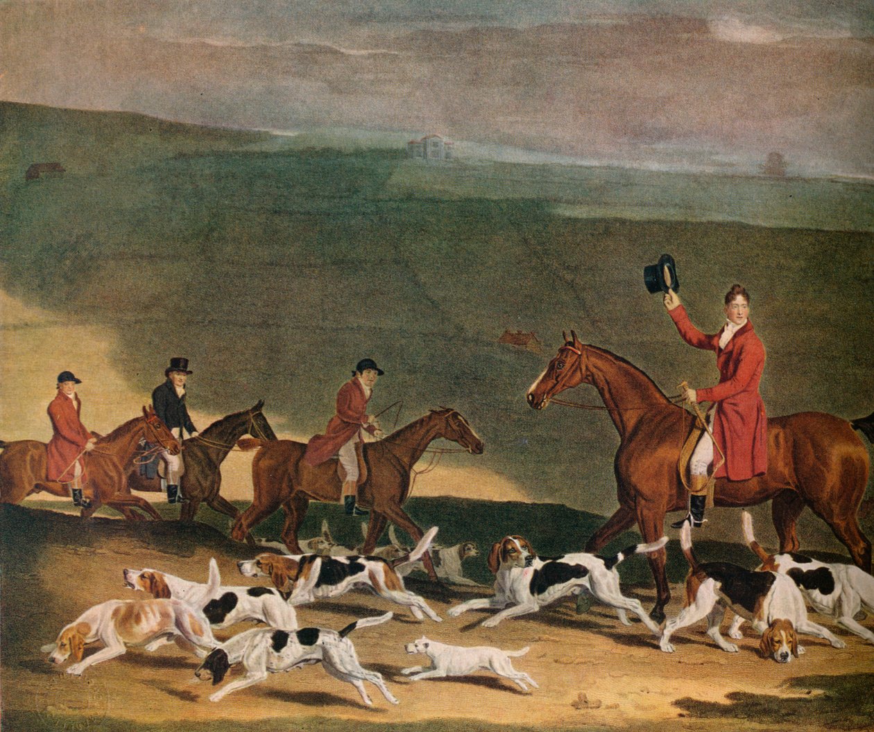 Francis Dukinfield Astley, Esq. i jego Harriers, 1809. 1941 autorstwa Richard Woodman