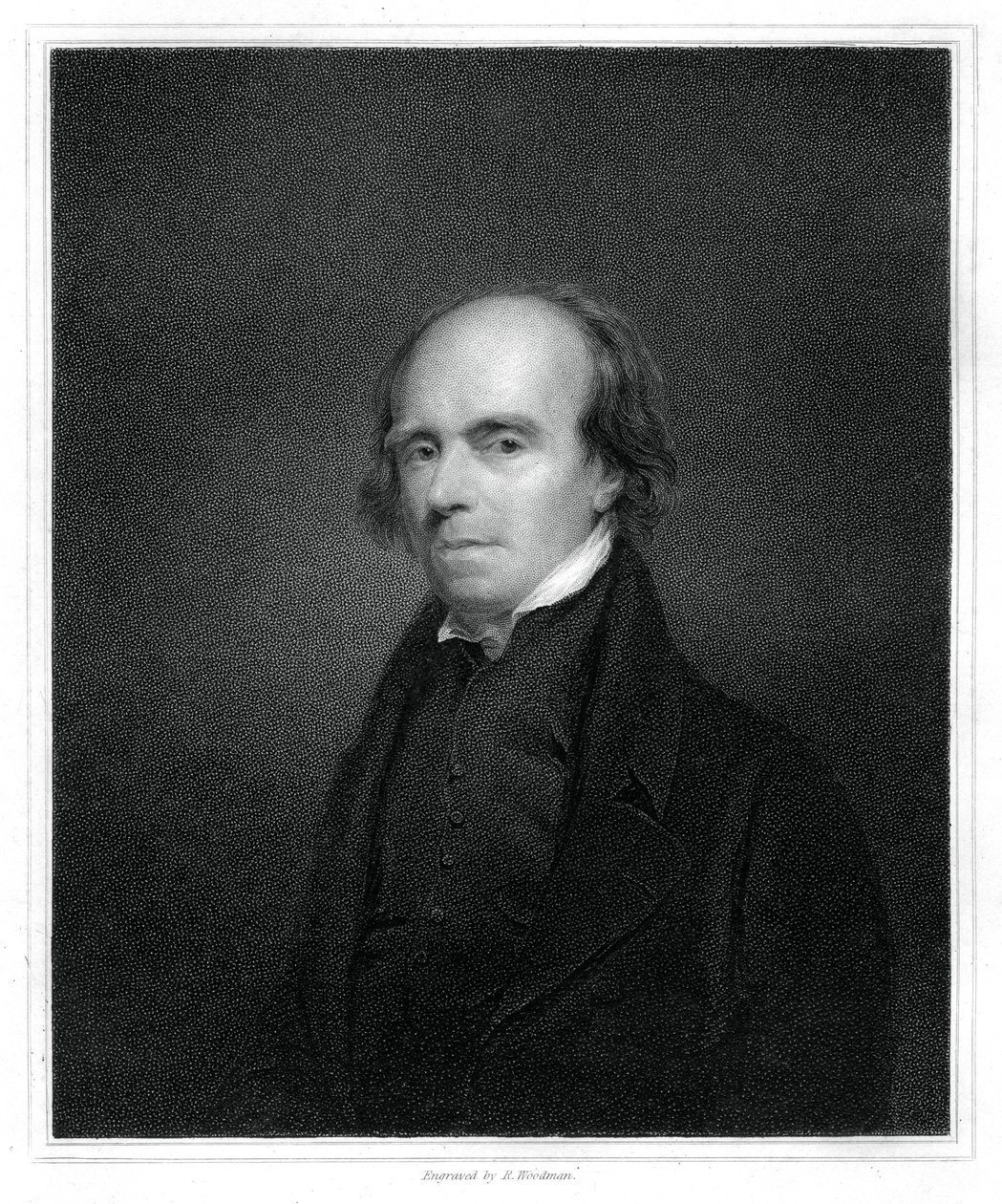 John Flaxman, brytyjski projektant, rysownik i rzeźbiarz, 1833. autorstwa Richard Woodman