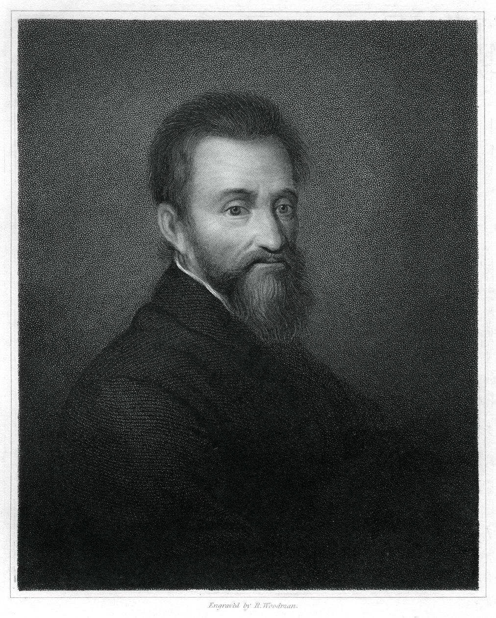 Michał Anioł, włoski renesansowy rzeźbiarz, malarz, architekt i poeta, 1833. autorstwa Richard Woodman