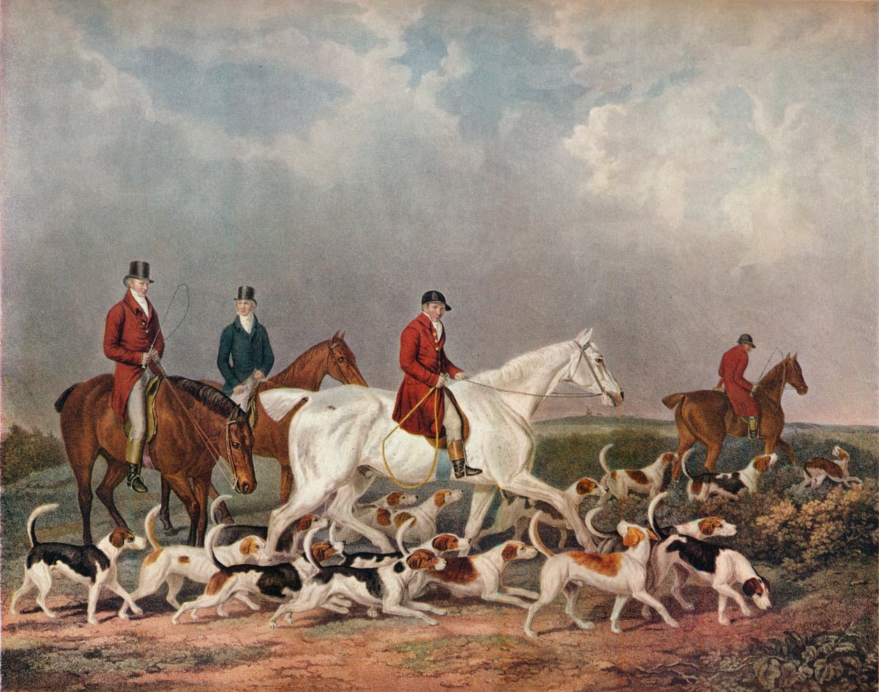 Hrabia Derbys Gończy Jelenie, c1823 autorstwa Richard Woodman