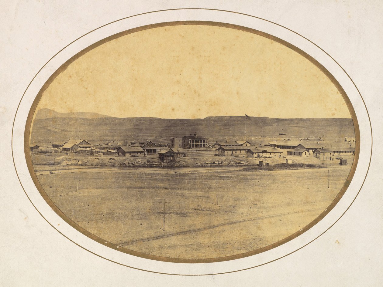 Fort Laramie, Wyoming, ca. 1866. autorstwa Ridgway Glover