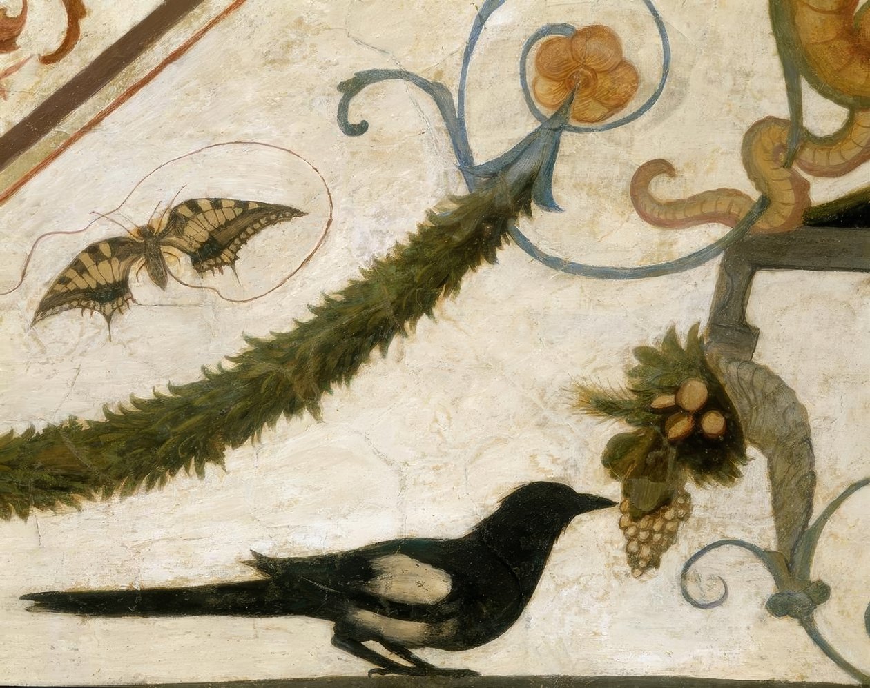R. Ghirlandaio, Groteske, Vogel autorstwa Ridolfo Ghirlandaio