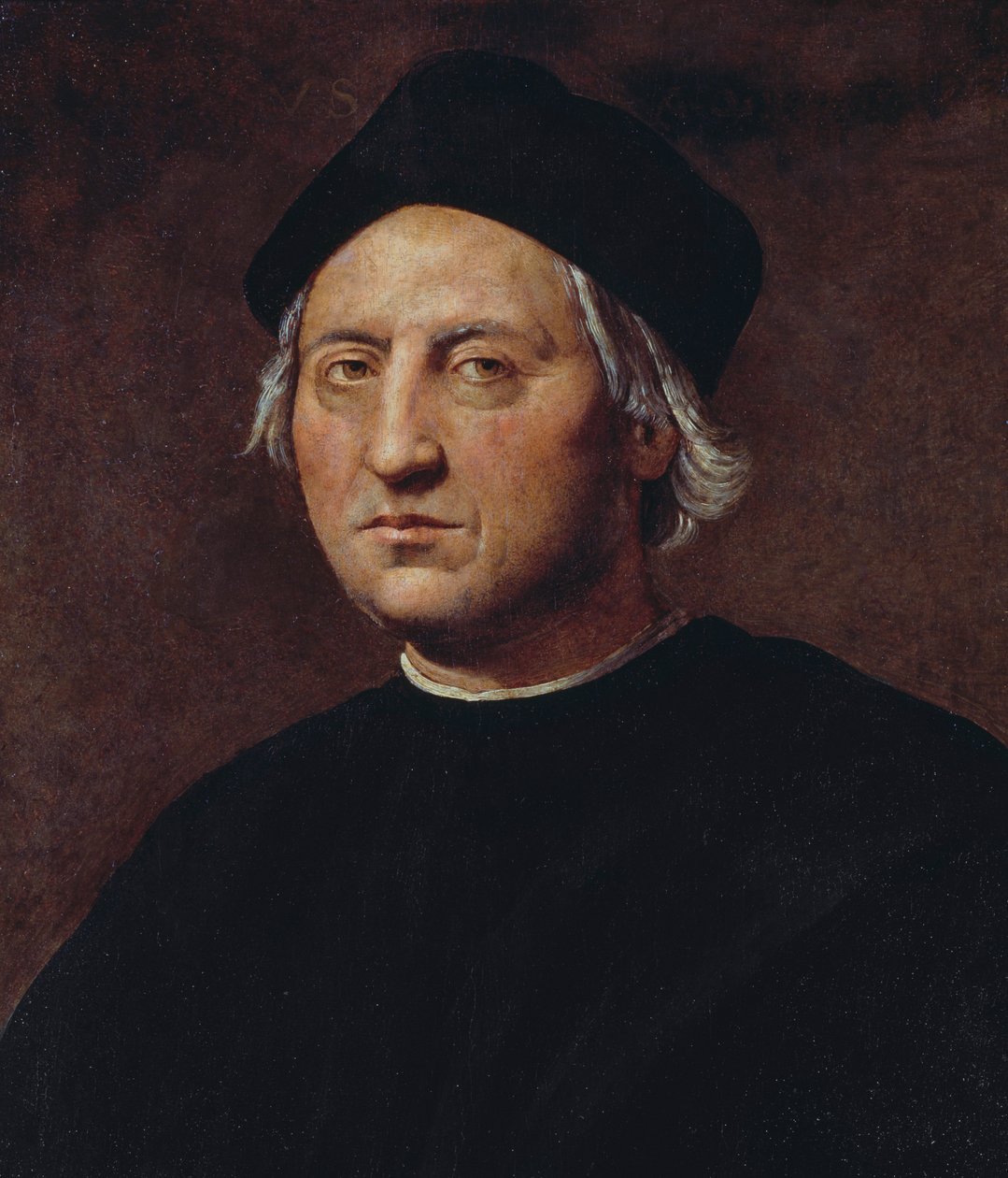 Portret Krzysztofa Kolumba (1451-1506), włoskiego odkrywcy i nawigatora, obraz Ridolfo Ghirlandaio (1483-1561) autorstwa Ridolfo Il (1483 1561) Ghirlandaio