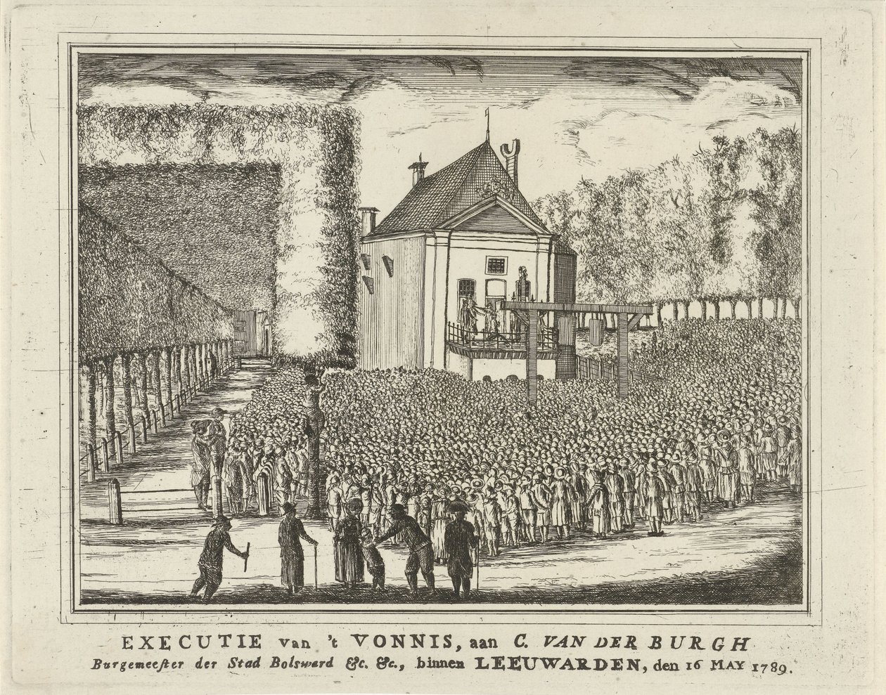 Egzekucja Cornelisa van den Burgha, 1789 Egzekucja 