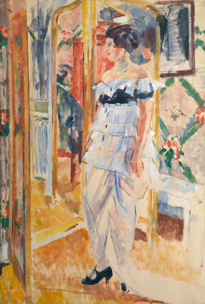 Portret Madame Giroux, ok. 1912-13 (olej na płótnie) autorstwa Rik Wouters