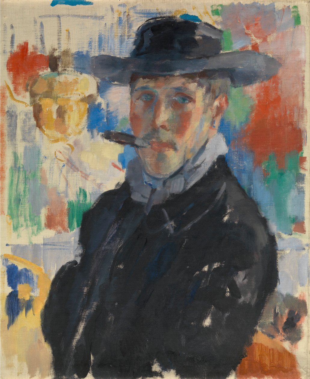Autoportret z cygarem autorstwa Rik Wouters