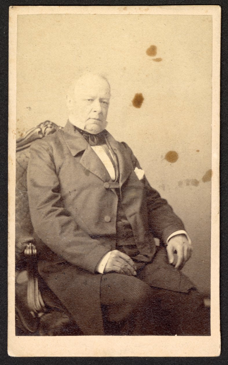 Portret niezidentyfikowanego mężczyzny, około 1860 roku. autorstwa Rintgul and Rockwood