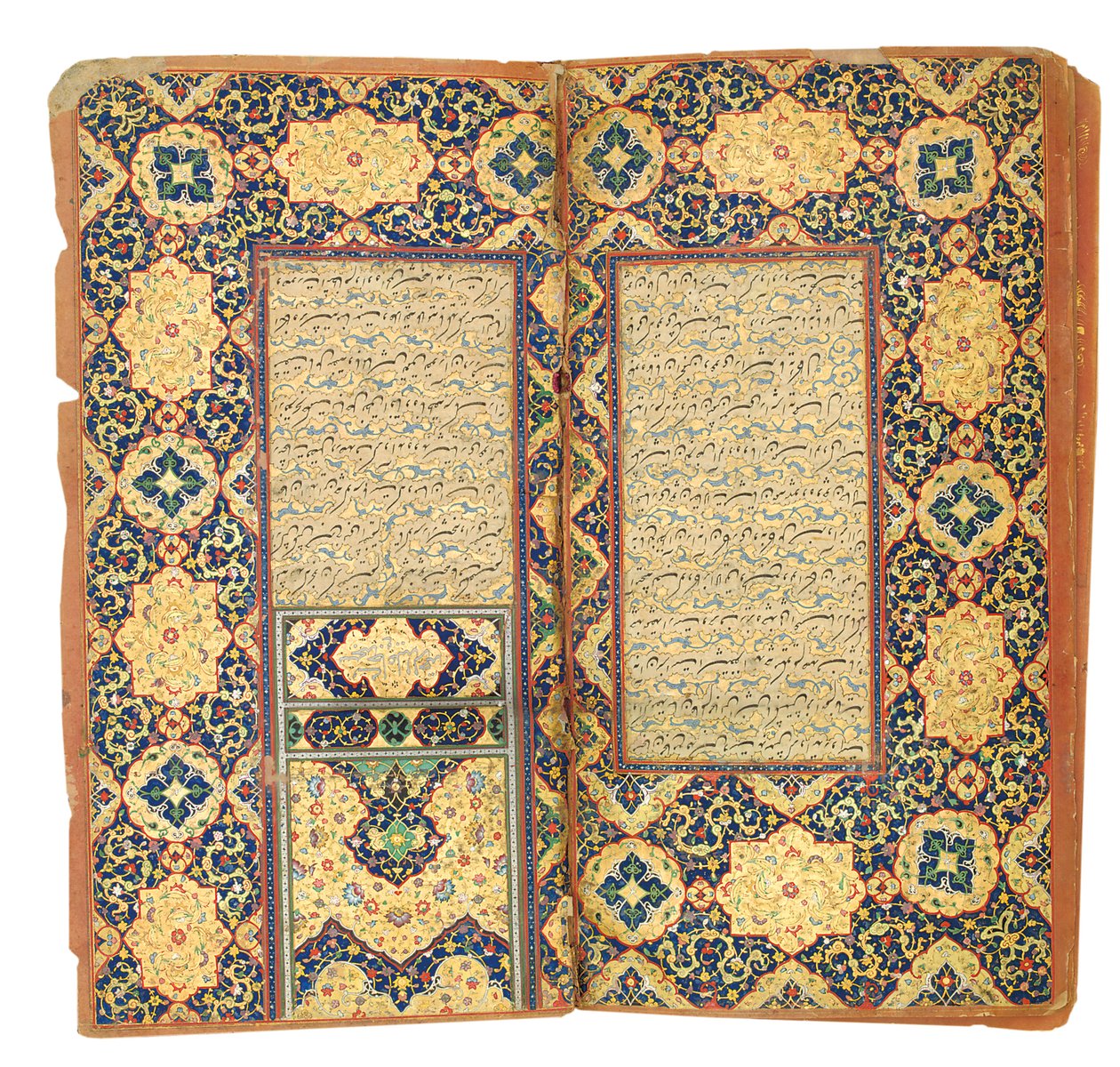 Chwała Sprawiedliwych, Bi Nur al-Din „Abd al-Rahman Jami”, 1613-14 autorstwa Riza i Abbasi