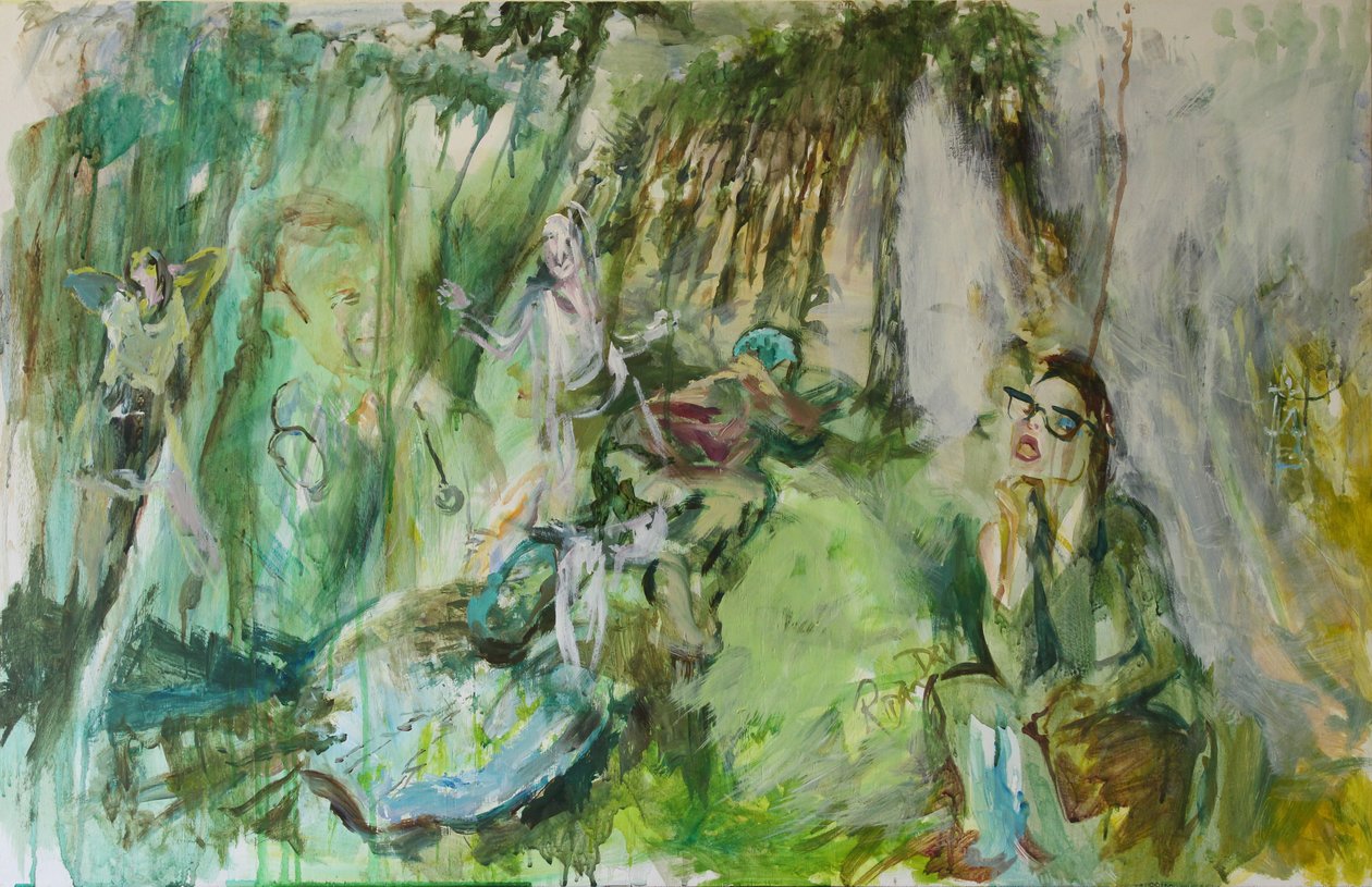 Topaz Sniper, 2015 (akwarela) autorstwa Rob D Davies