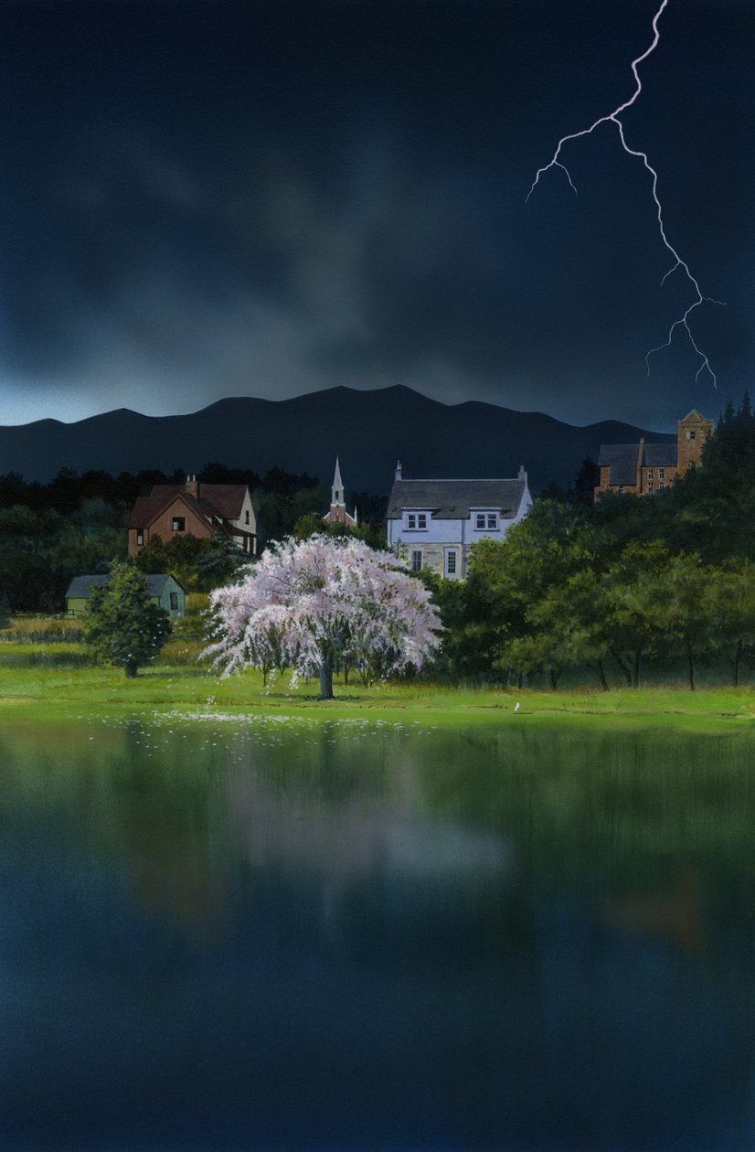 Najokrutniejszy miesiąc, 2008 (akryl na płycie) autorstwa Rob Wood