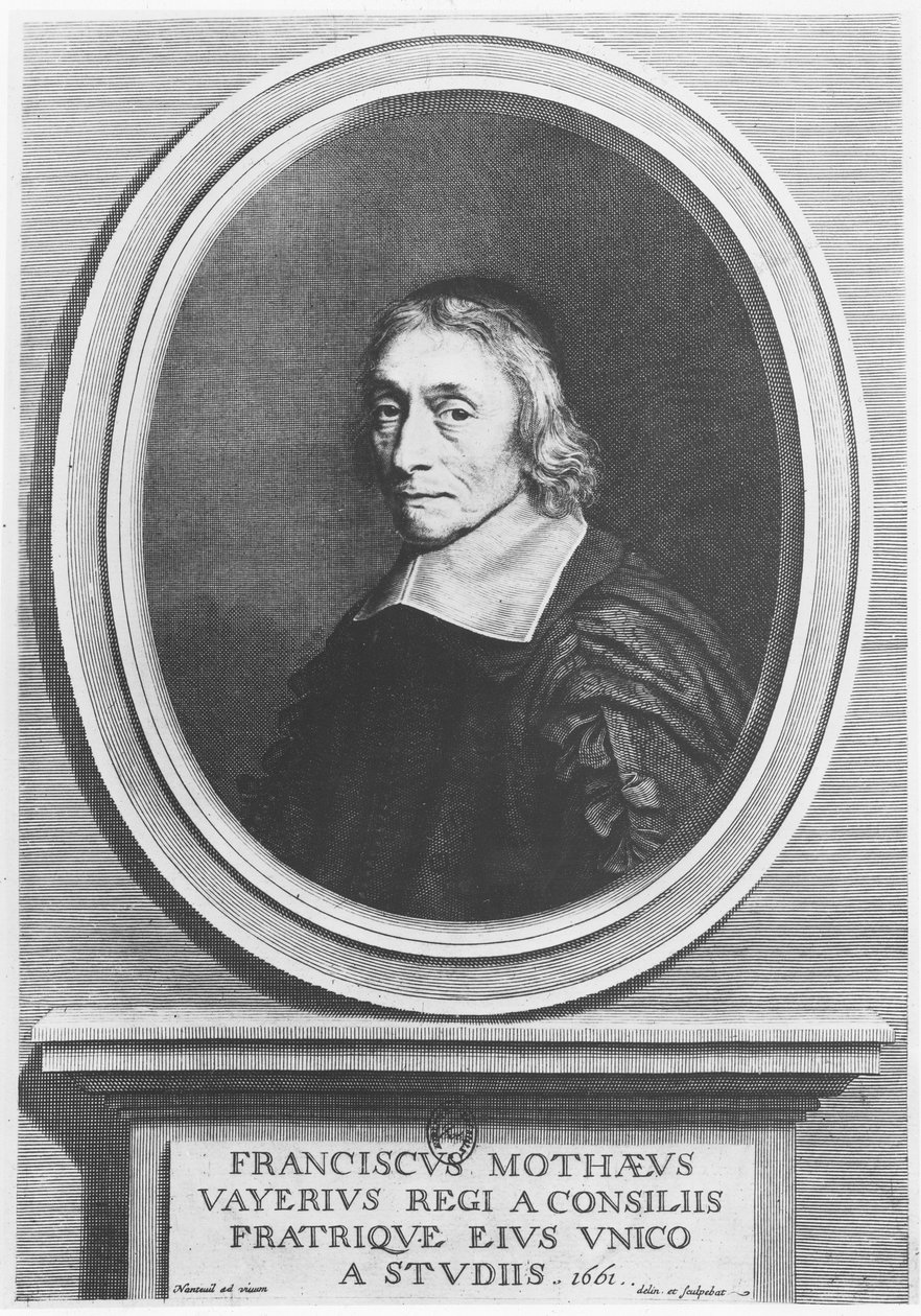 Portret François de La Mothe Le Vayer autorstwa Robert Nanteuil