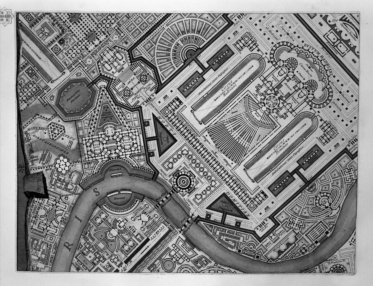 Mapa kampusu Martius autorstwa Robert Adam
