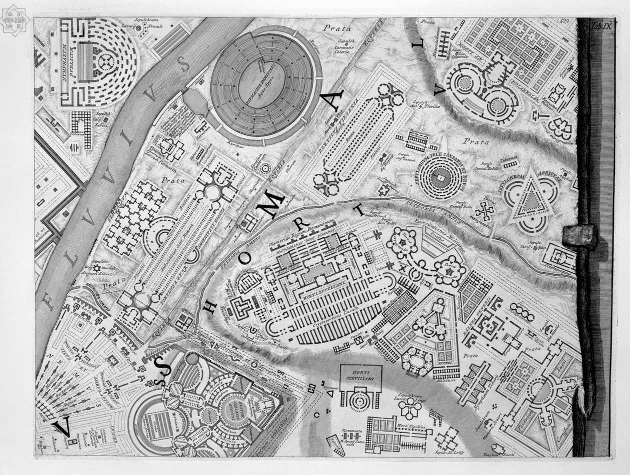 Mapa kampusu Martius autorstwa Robert Adam