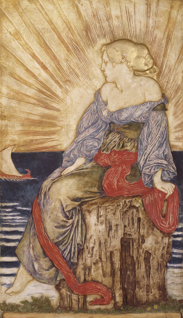 Ariadna (rzeźba z tynku polichromowanego) autorstwa Robert Anning Bell