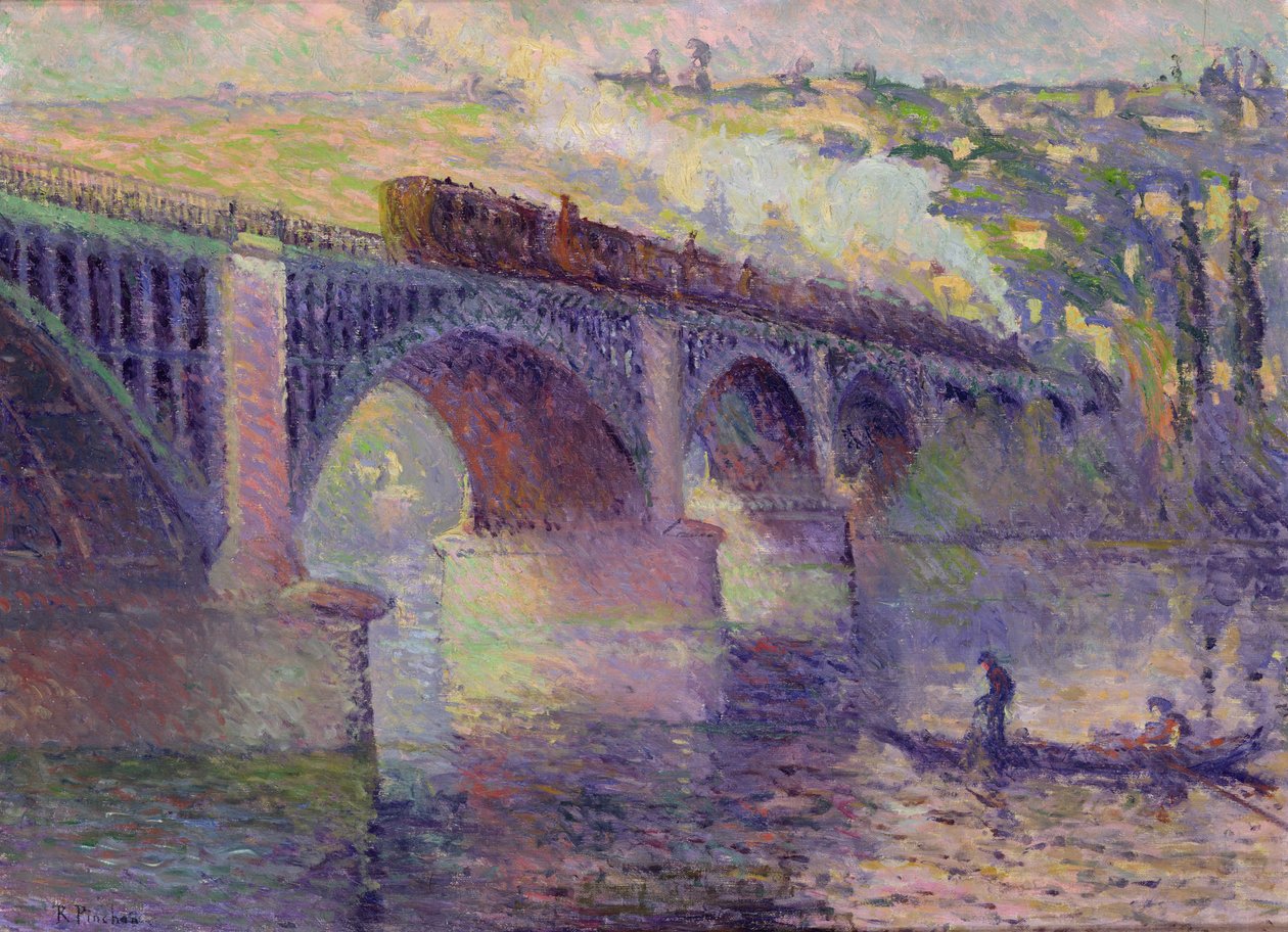 Most o zachodzie słońca, 1905 autorstwa Robert Antoine Pinchon