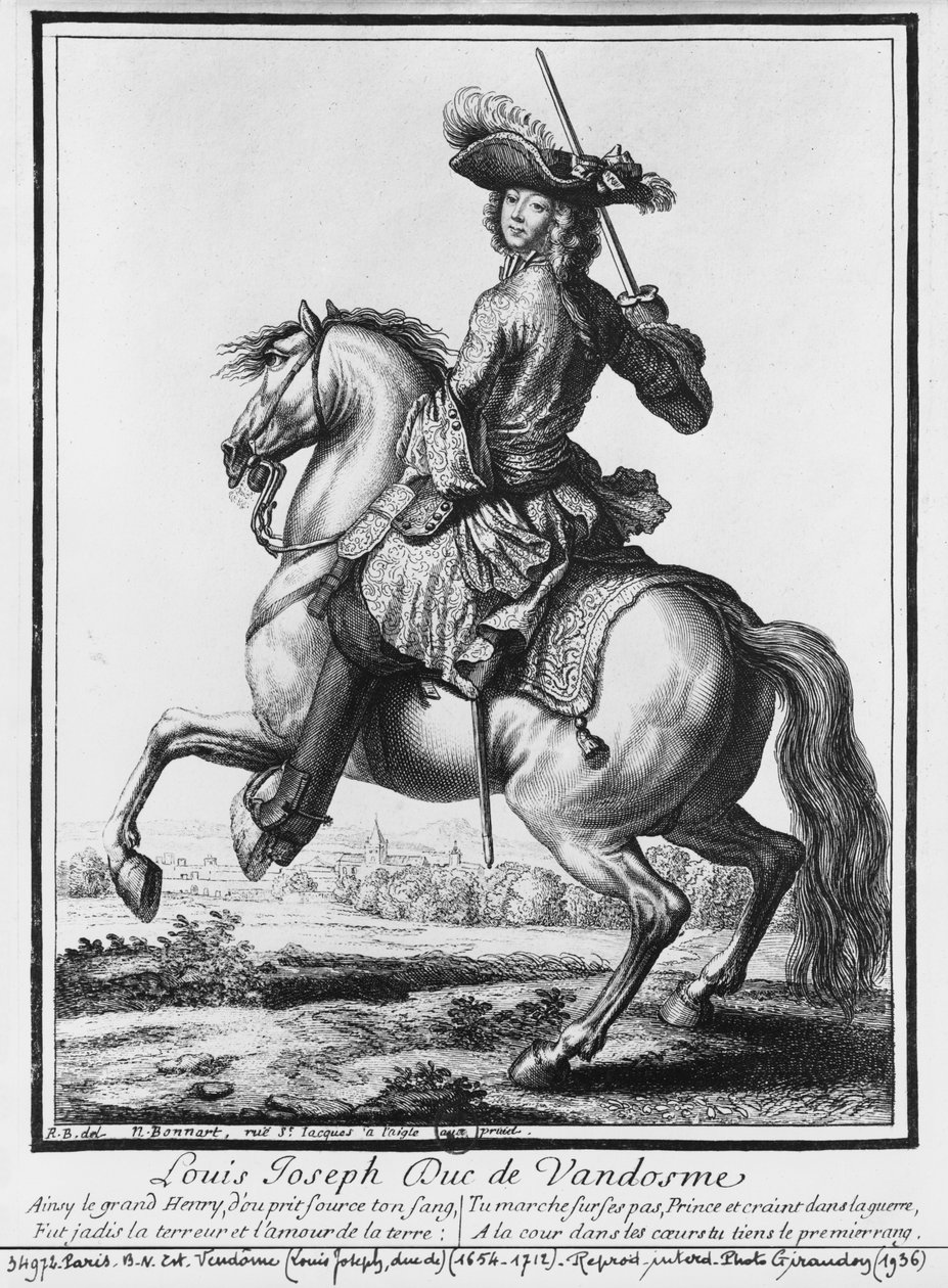 Louis Joseph de Bourbon, książę Vendome, znany jako „Wielki Vendome” autorstwa Robert Bonnart
