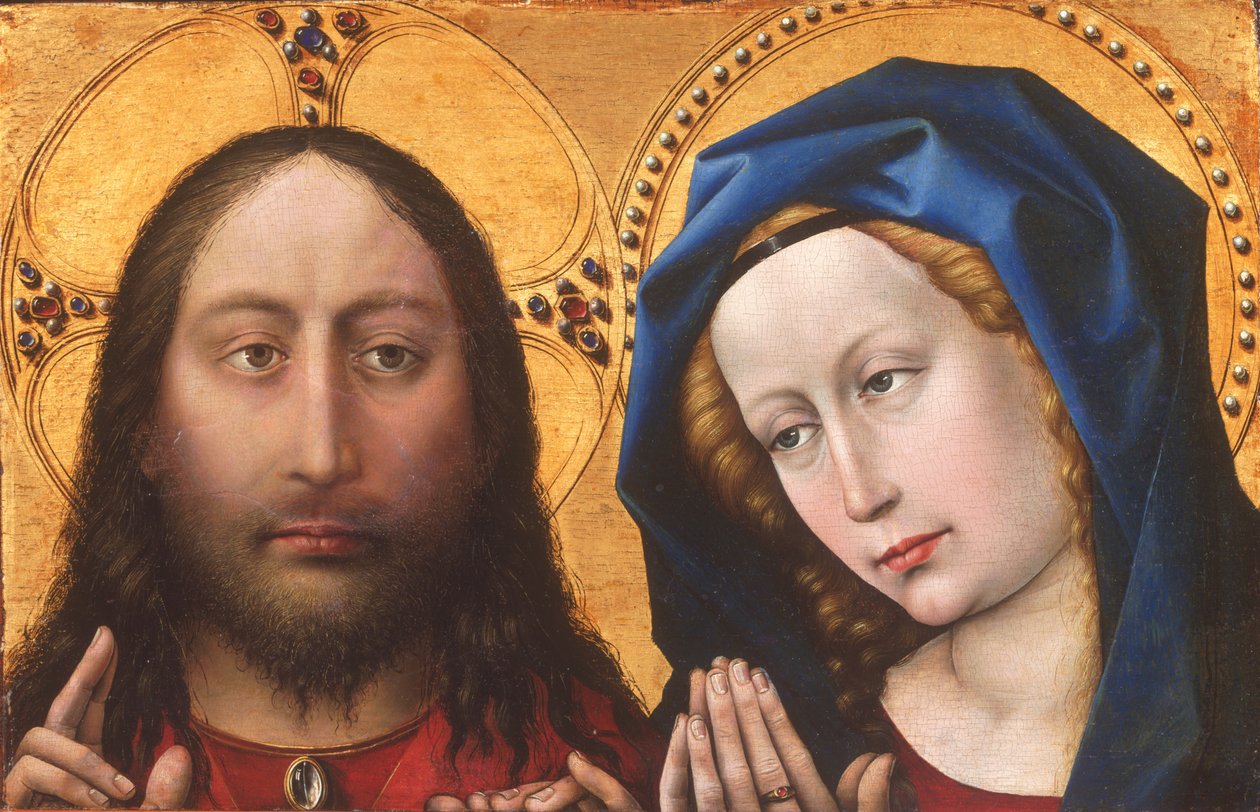 Chrystus i Dziewica autorstwa Robert Campin