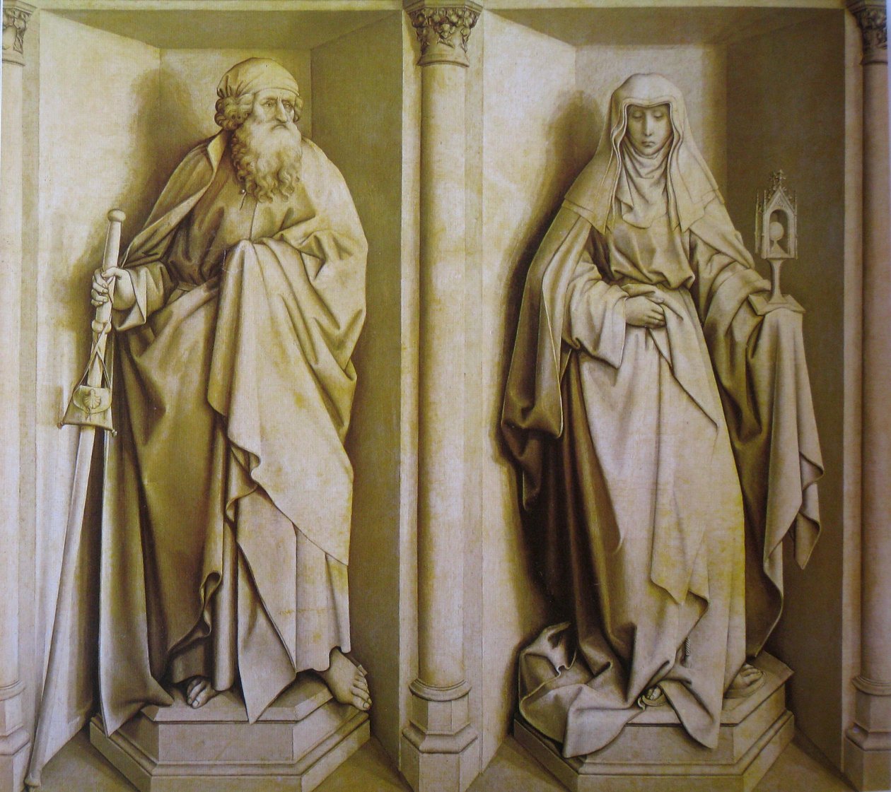 Sant Jaume i Santa Clara autorstwa Robert Campin