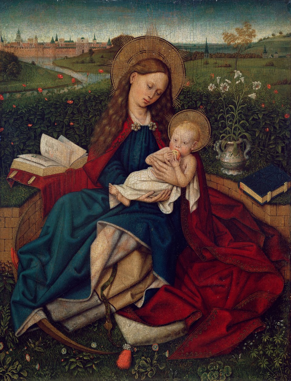 Madonna pokory autorstwa Robert Campin