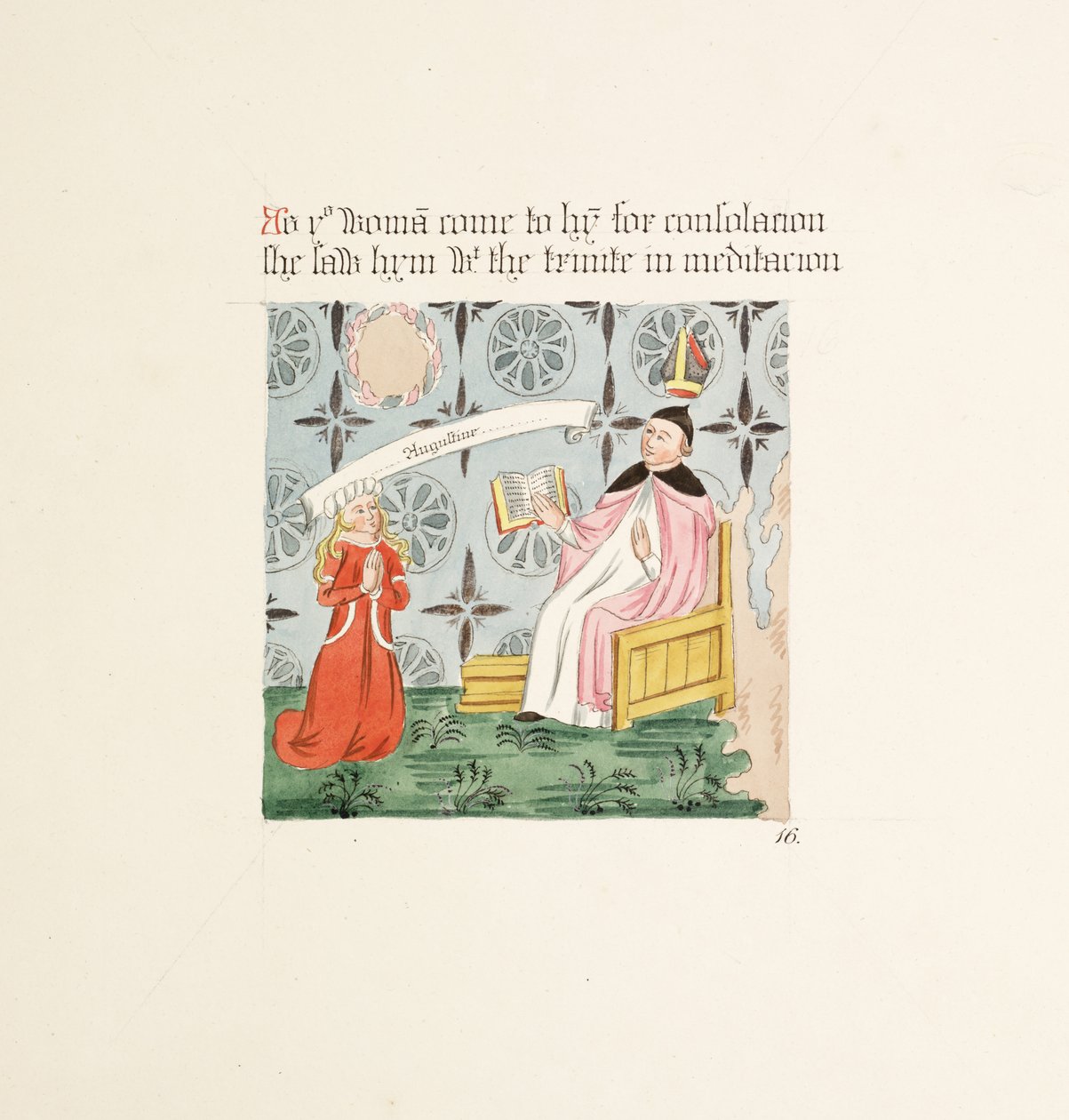 Pani New Co 380, f25r. Starożytności katedry św. Marii w Carlisle, rys. Robert Carlile, 1795 (pióro i atrament i toaleta na papierze) autorstwa Robert Carlile