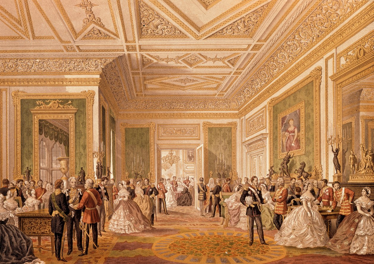 Podpisanie aktu poświadczenia małżeństwa, 10 marca 1863, opublikowane 1864 autorstwa Robert Charles Dudley