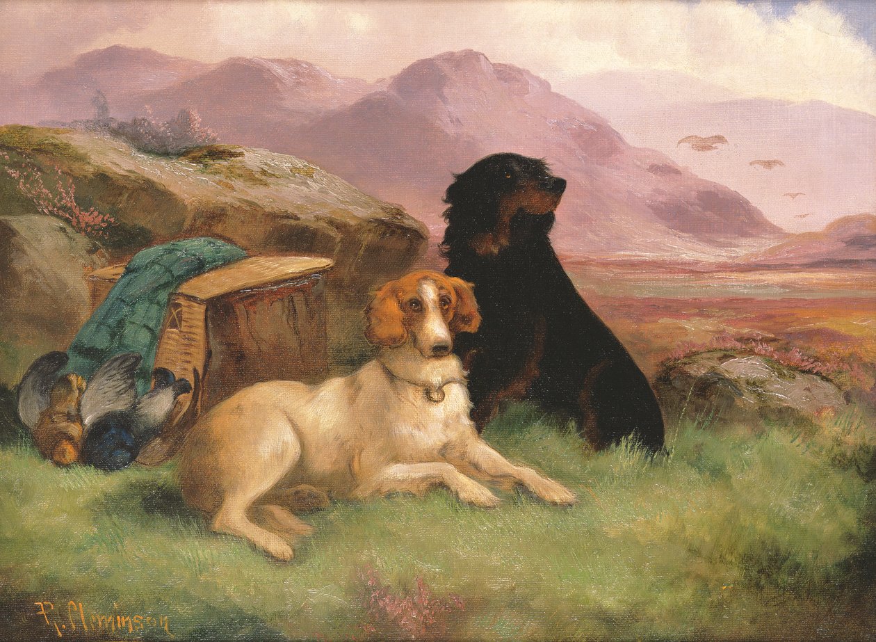 Gundogi (jeden z pary) autorstwa Robert Cleminson