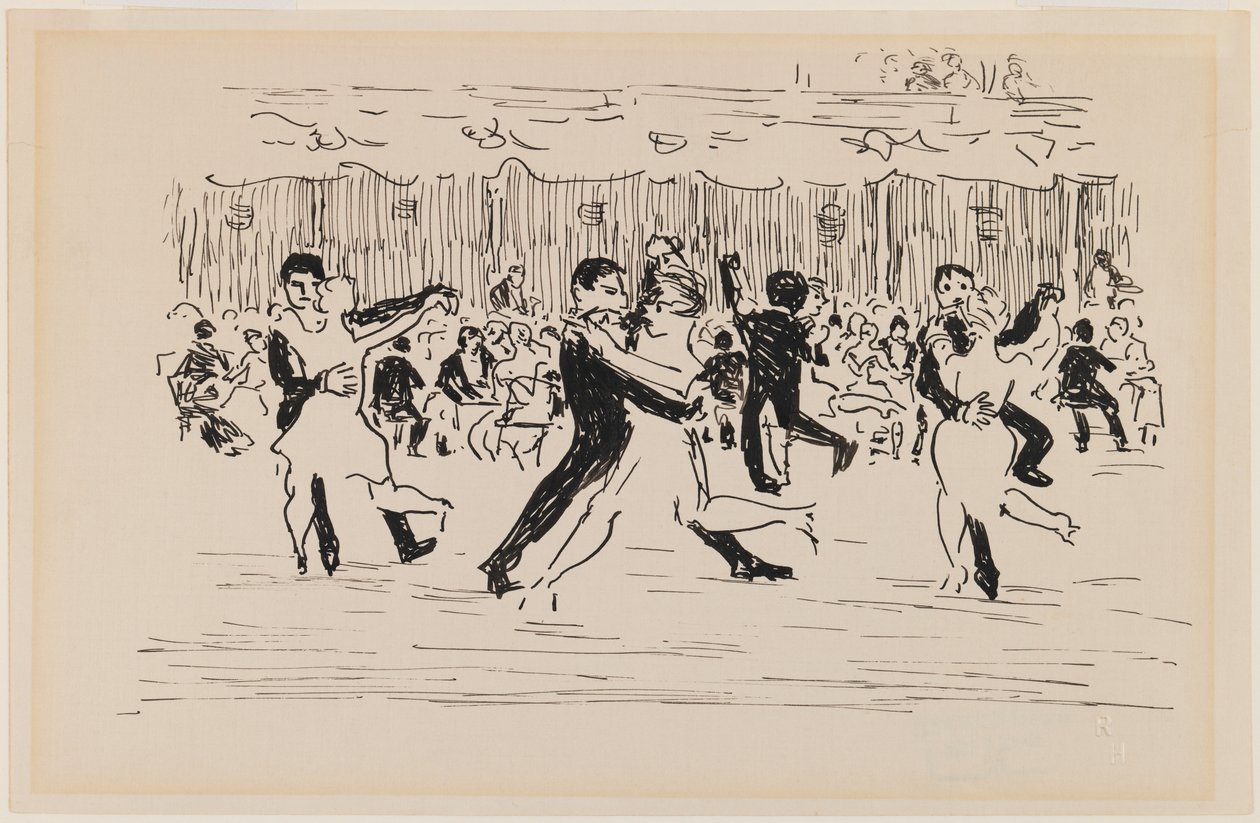Scena balowa (tańczące pary) autorstwa Robert Cozad Henri