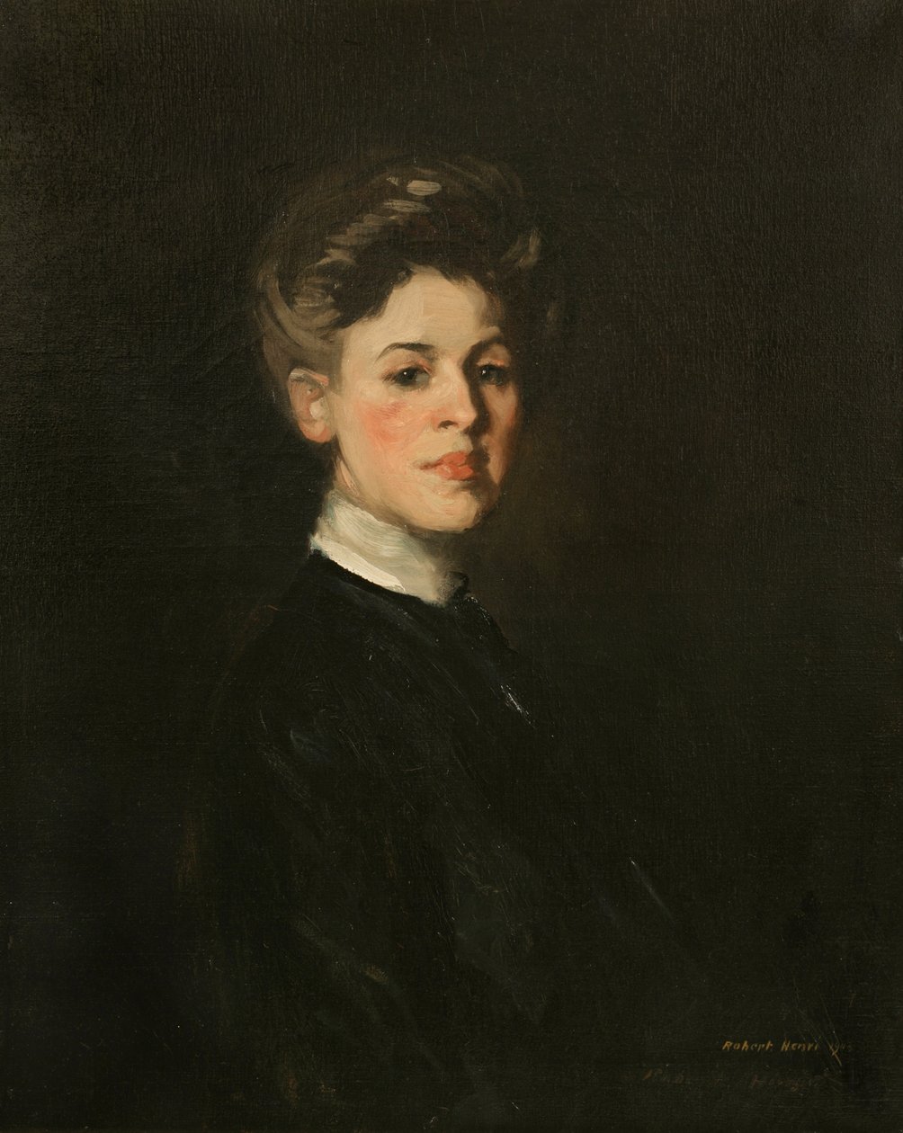 Portret Mai w kolorze granatowym, 1903 autorstwa Robert Cozad Henri