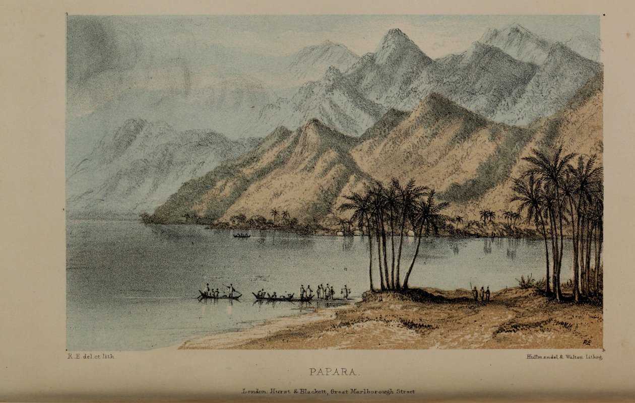 Papara, akwarela Roberta Elwesa (1819-1878), bogatego młodego brytyjskiego dżentelmena z Norfolk autorstwa Robert Elwes