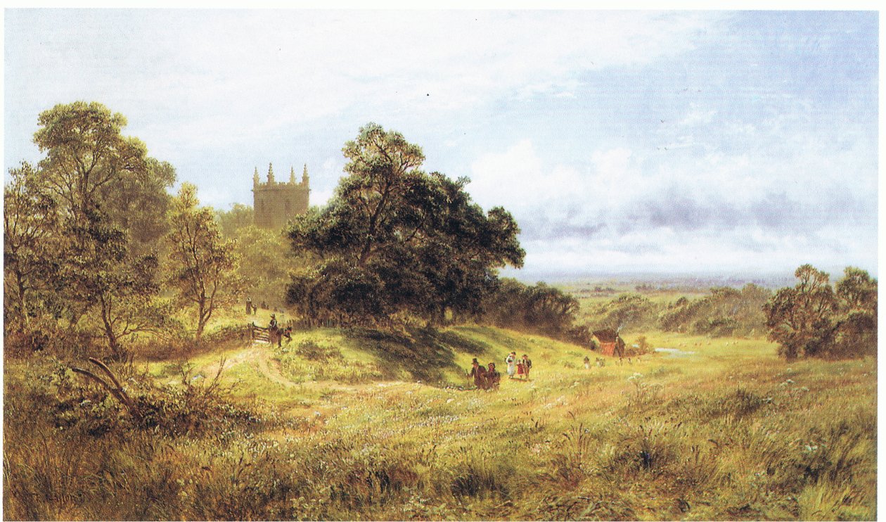 W drodze do kościoła South Downs autorstwa Robert Gallon