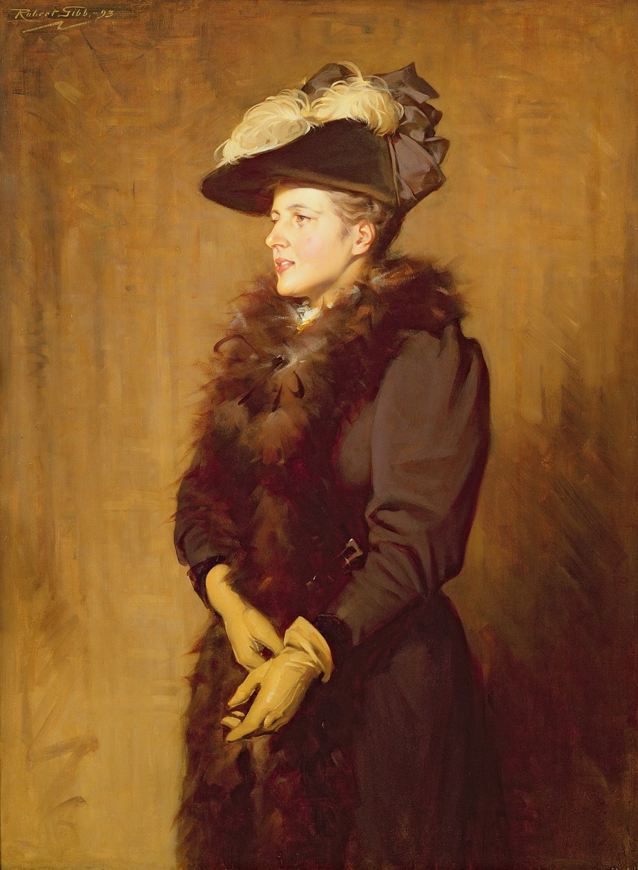 Żona artysty, 1893 autorstwa Robert Gibb