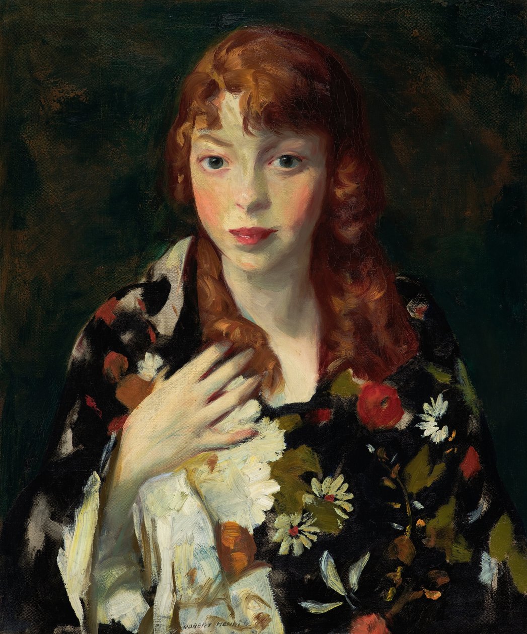 Edna Smith w japońskiej chuście autorstwa Robert Cozad Henri