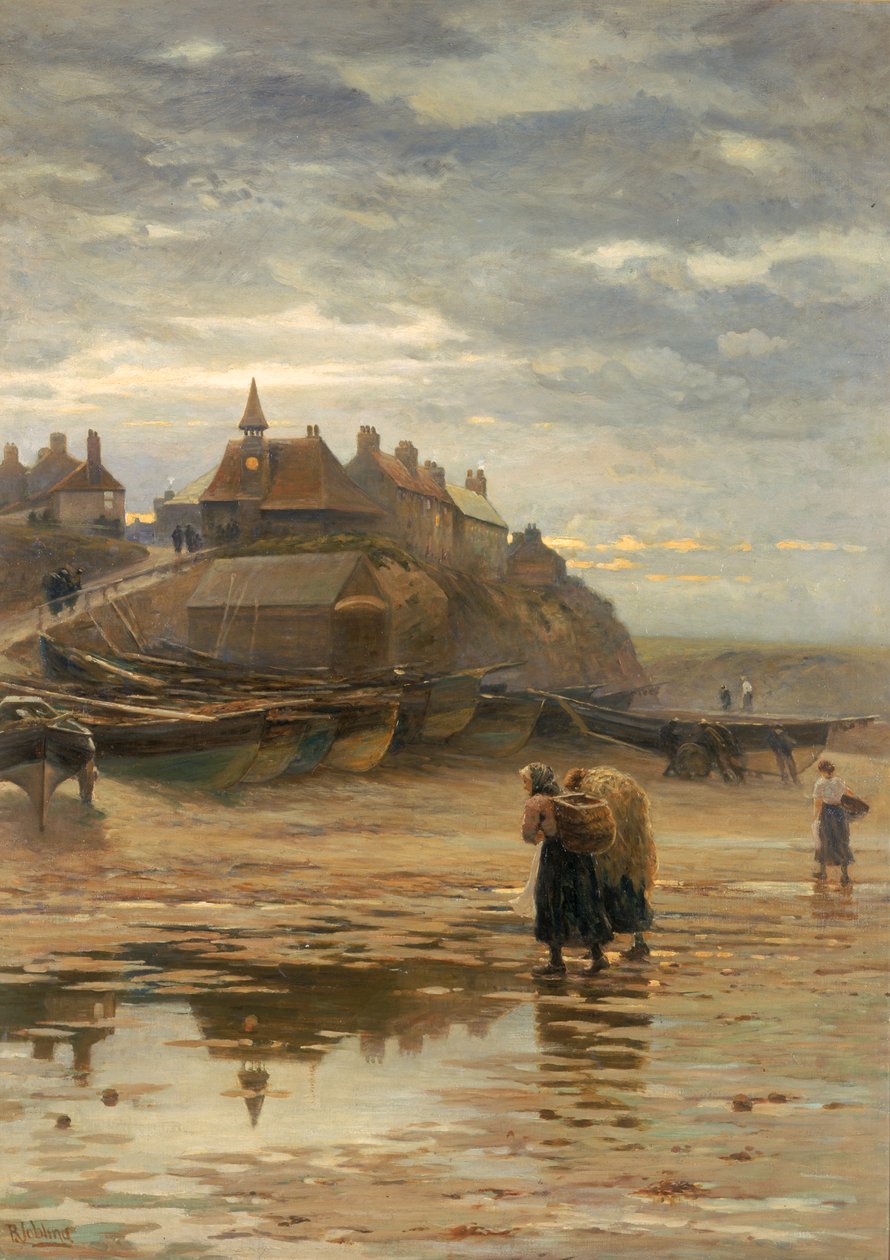 Ciemność spada ze skrzydeł nocy, 1886 autorstwa Robert Jobling