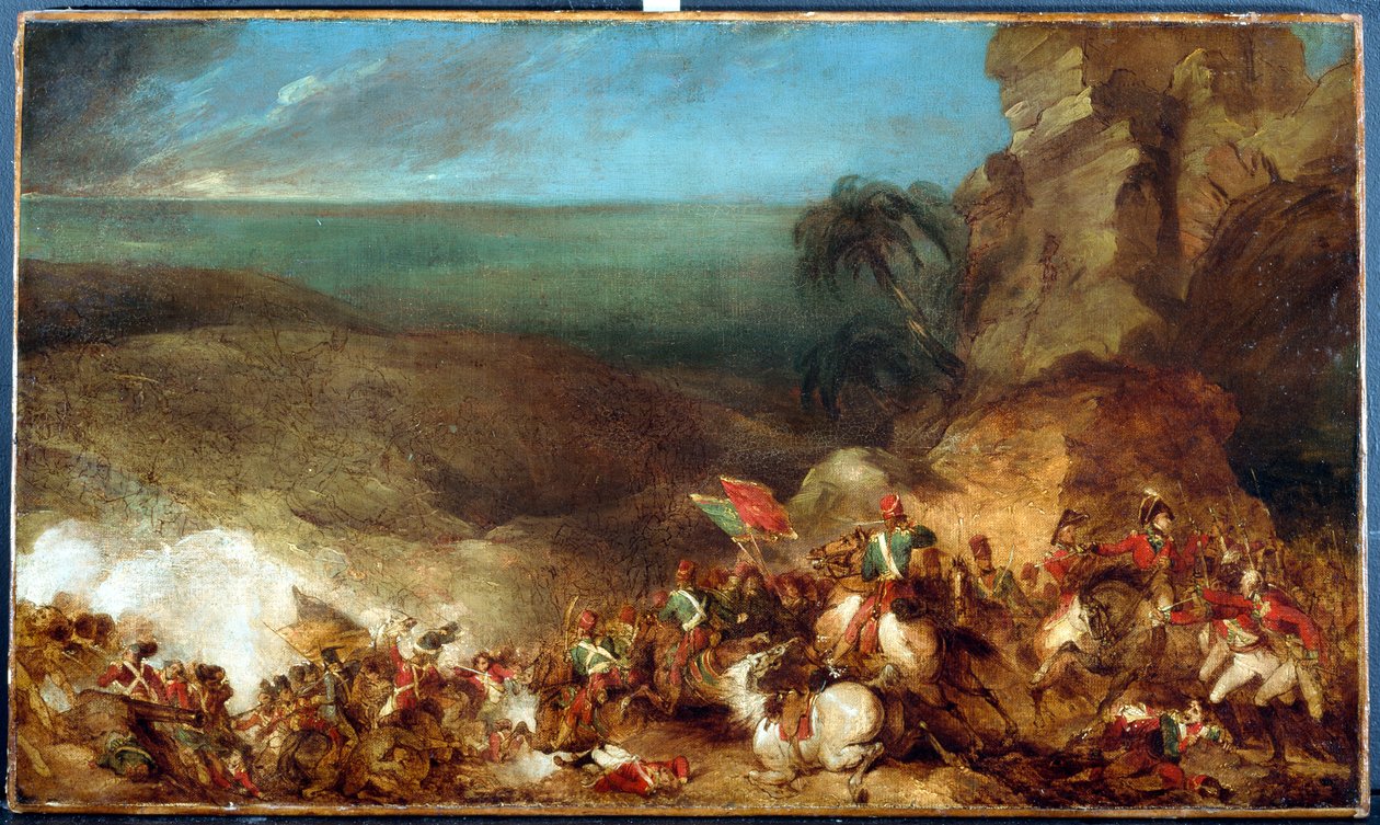 Bitwa pod Aleksandrią w dniu 21 marca 1801, c.1801 autorstwa Robert Kerr Porter