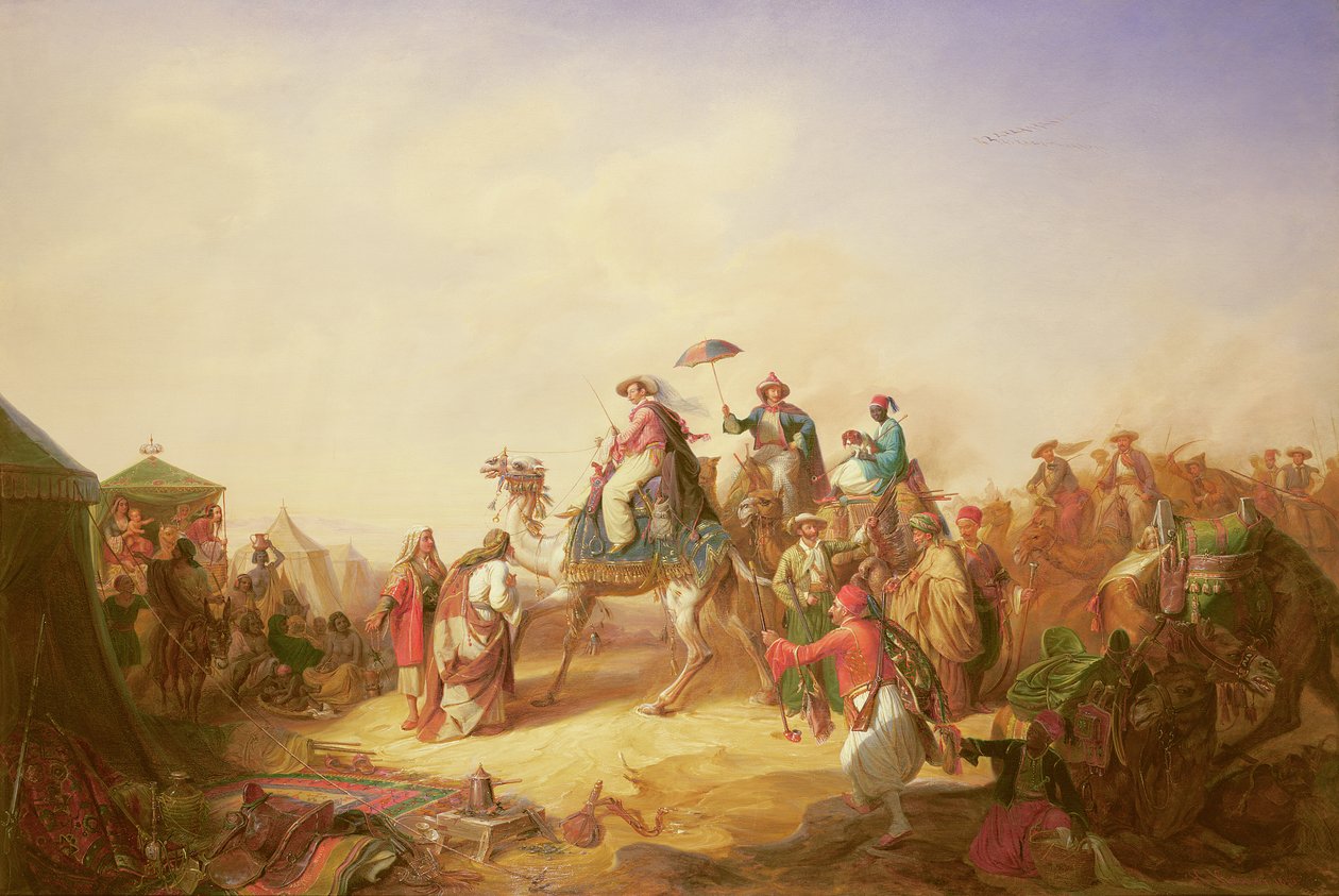 Duke Ernest of Saxe Coburg Gothas wycieczka do Egiptu autorstwa Robert Kretzchmar