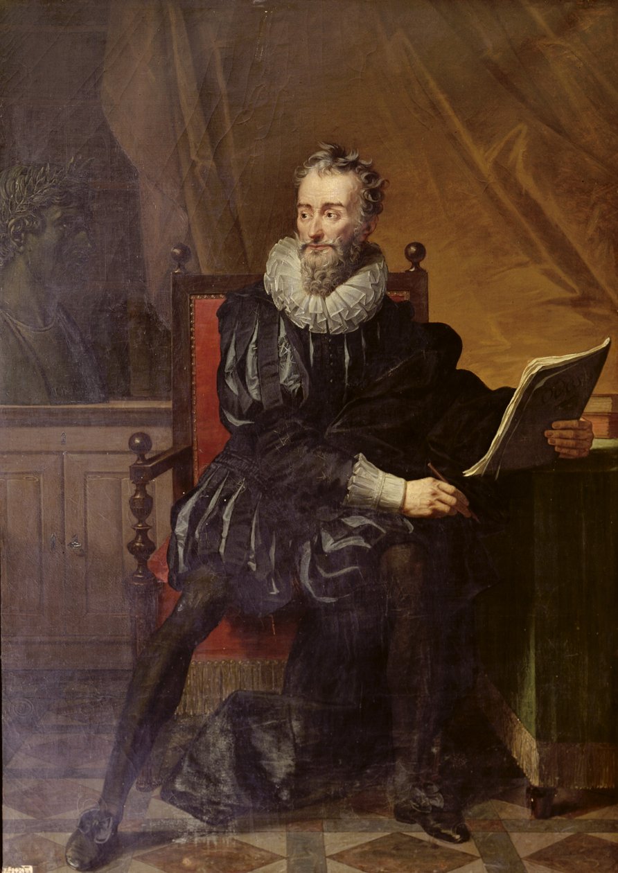 Portret Francois de Malherbe (1555-1628) 1822 autorstwa Robert Lefevre