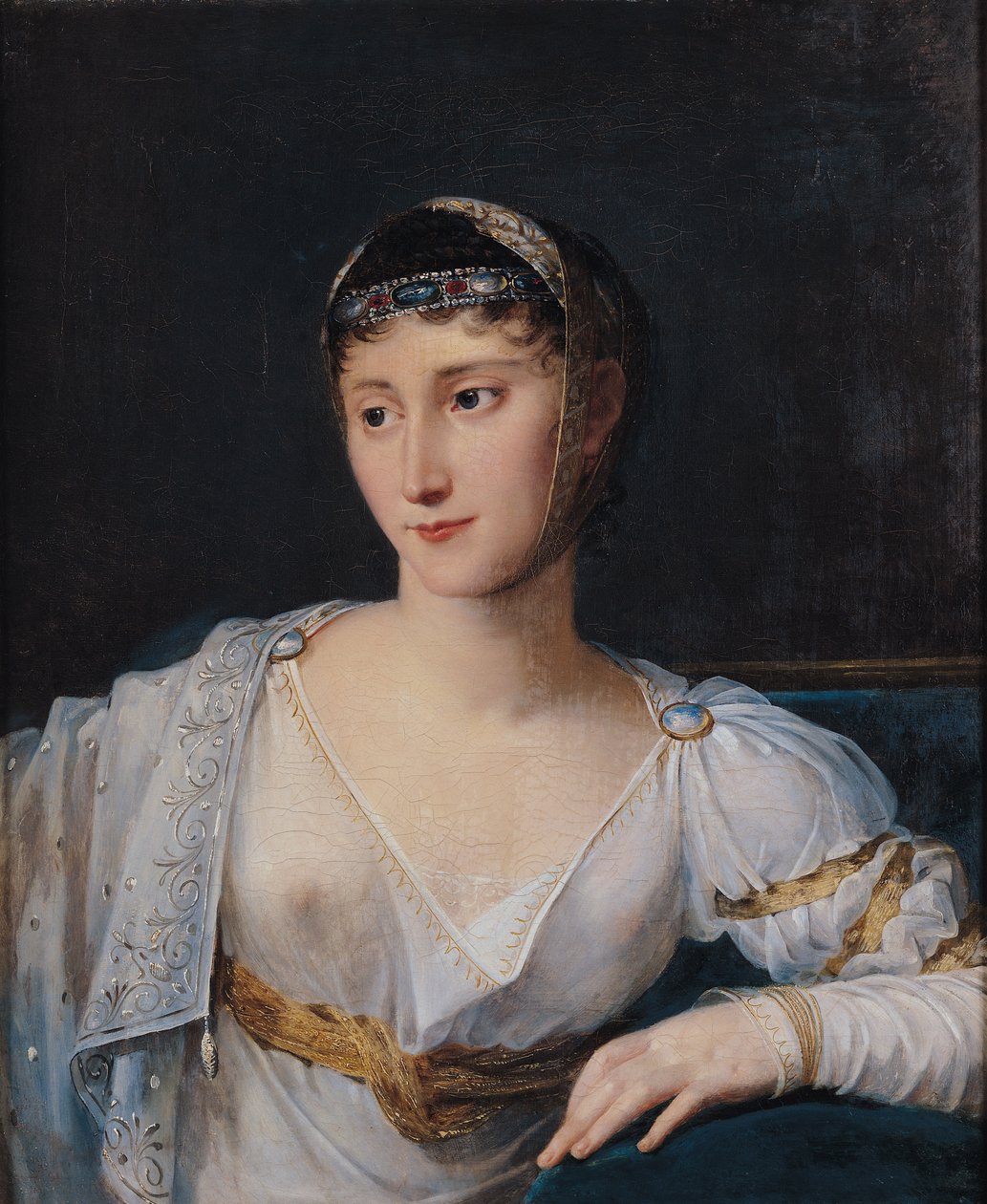Portret Marie-Pauline Bonaparte (1780-1825) Księżniczka Borghese, 1806 autorstwa Robert Lefevre