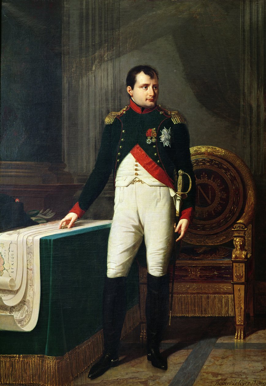 Portret Napoleona Bonaparte (1769-1821) 1809 autorstwa Robert Lefevre