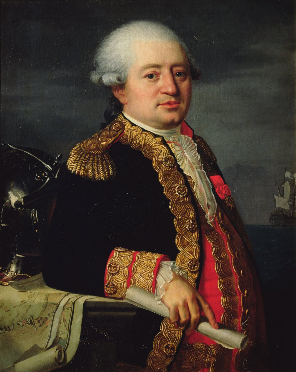 Portret hrabiego de La Couldre de La Bretonniere autorstwa Robert Lefevre