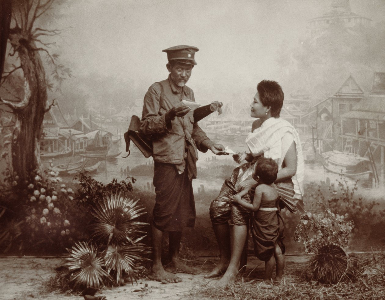 Wczesna poczta w Tajlandii, 1890 autorstwa Robert Lenz