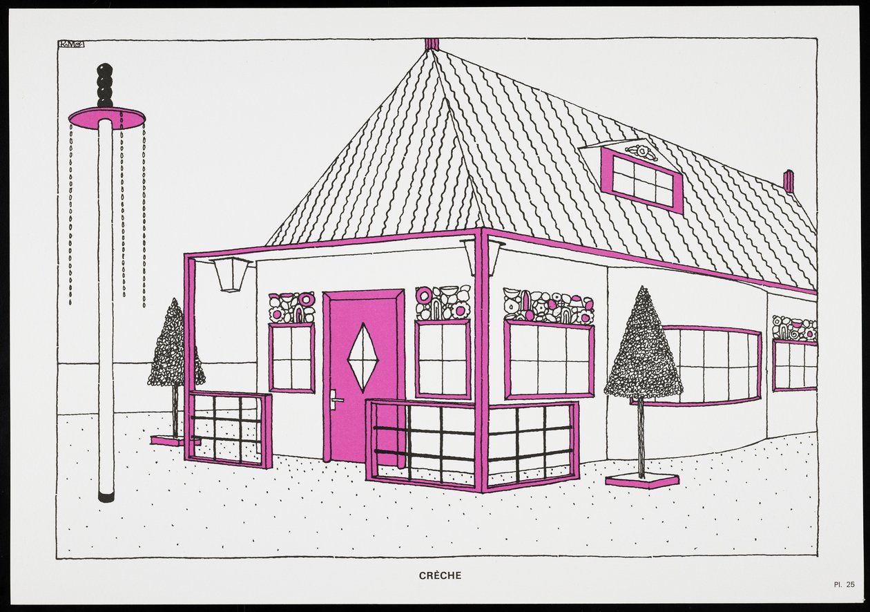 Kot, z Une Cite Moderne, Rysunki Rob Mallet-Stevens Architect, 1987 (opublikowane) autorstwa Robert Mallet Stevens