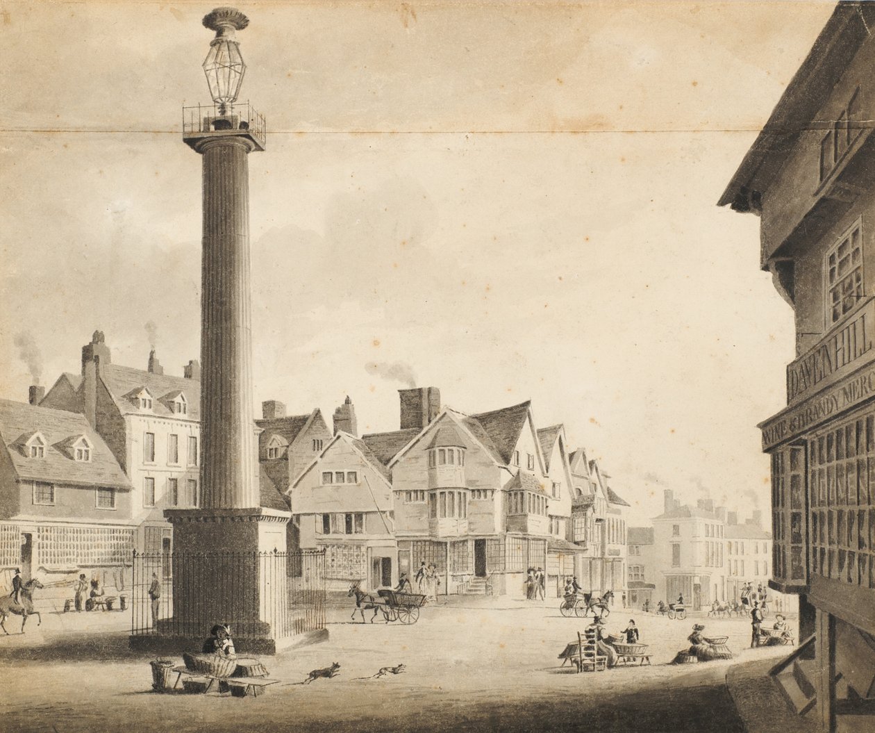 Widok na Plac Królowej, 1817 autorstwa Robert Noyes