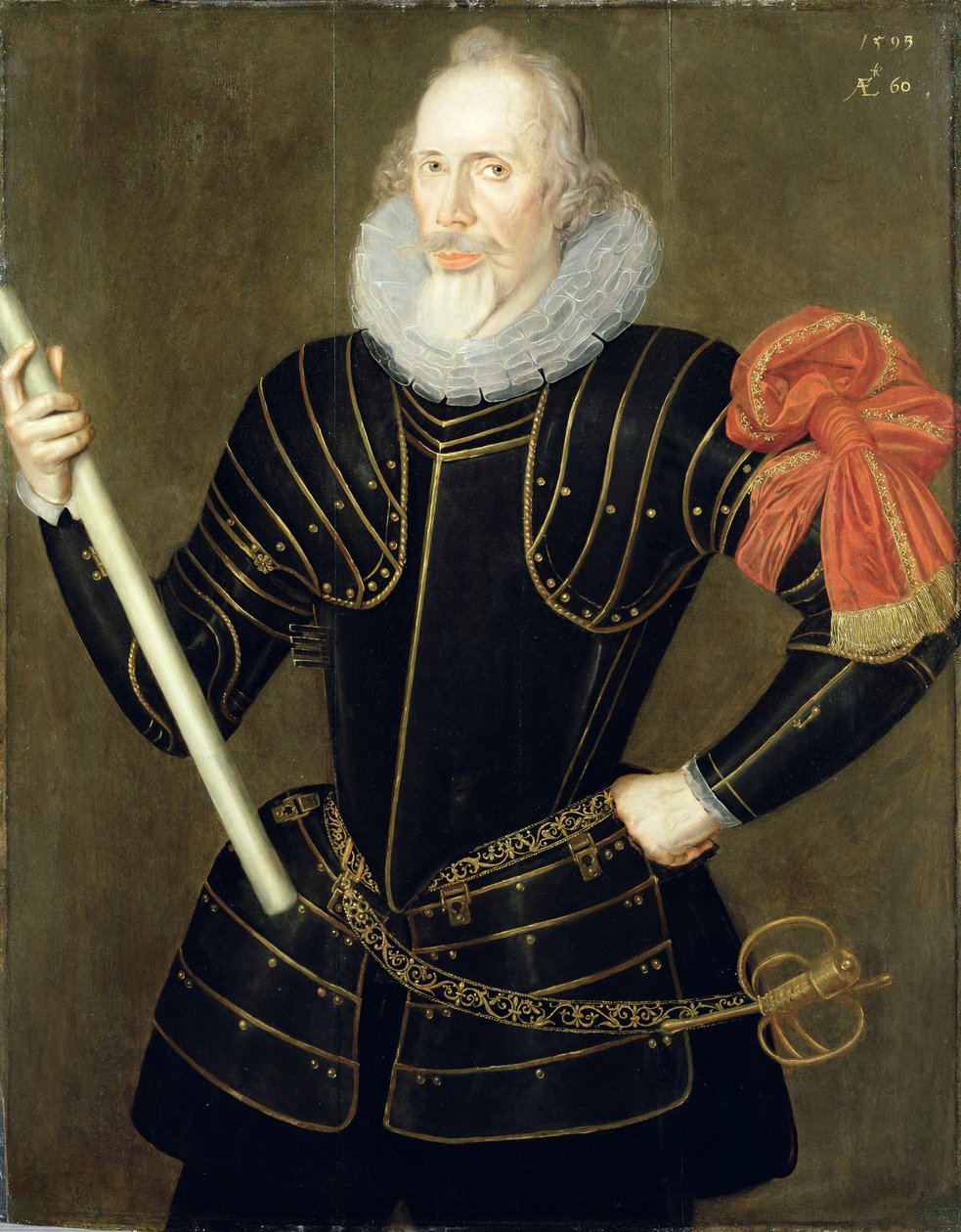 Portret mężczyzny, 1593 autorstwa Robert Peake