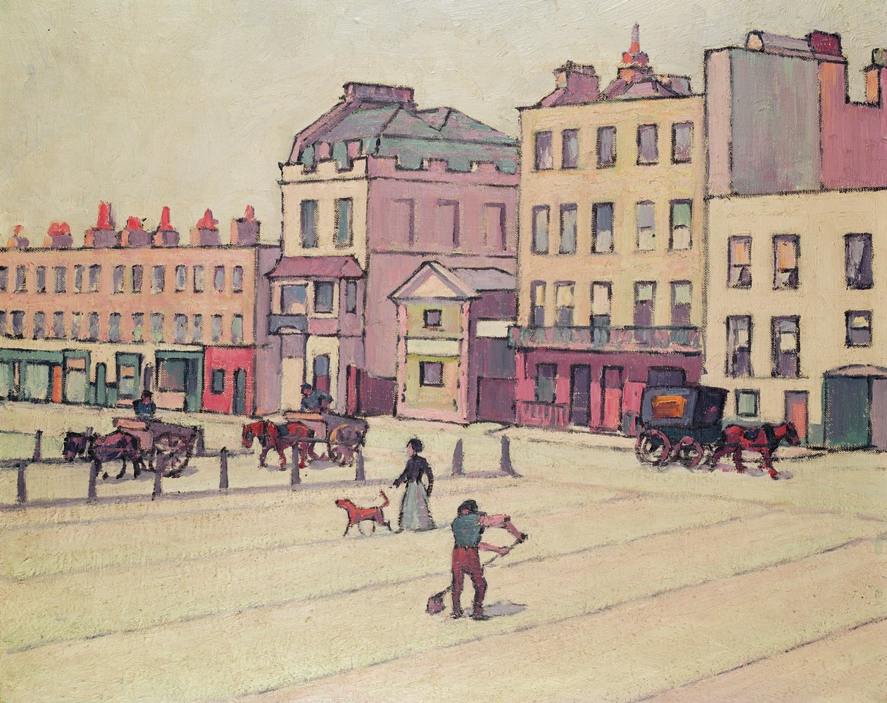 Rynek Cumberland (kreda i pranie) autorstwa Robert Polhill Bevan
