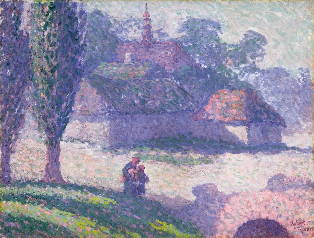 Wieś Mydłów, Polska, 1907 autorstwa Robert Polhill Bevan