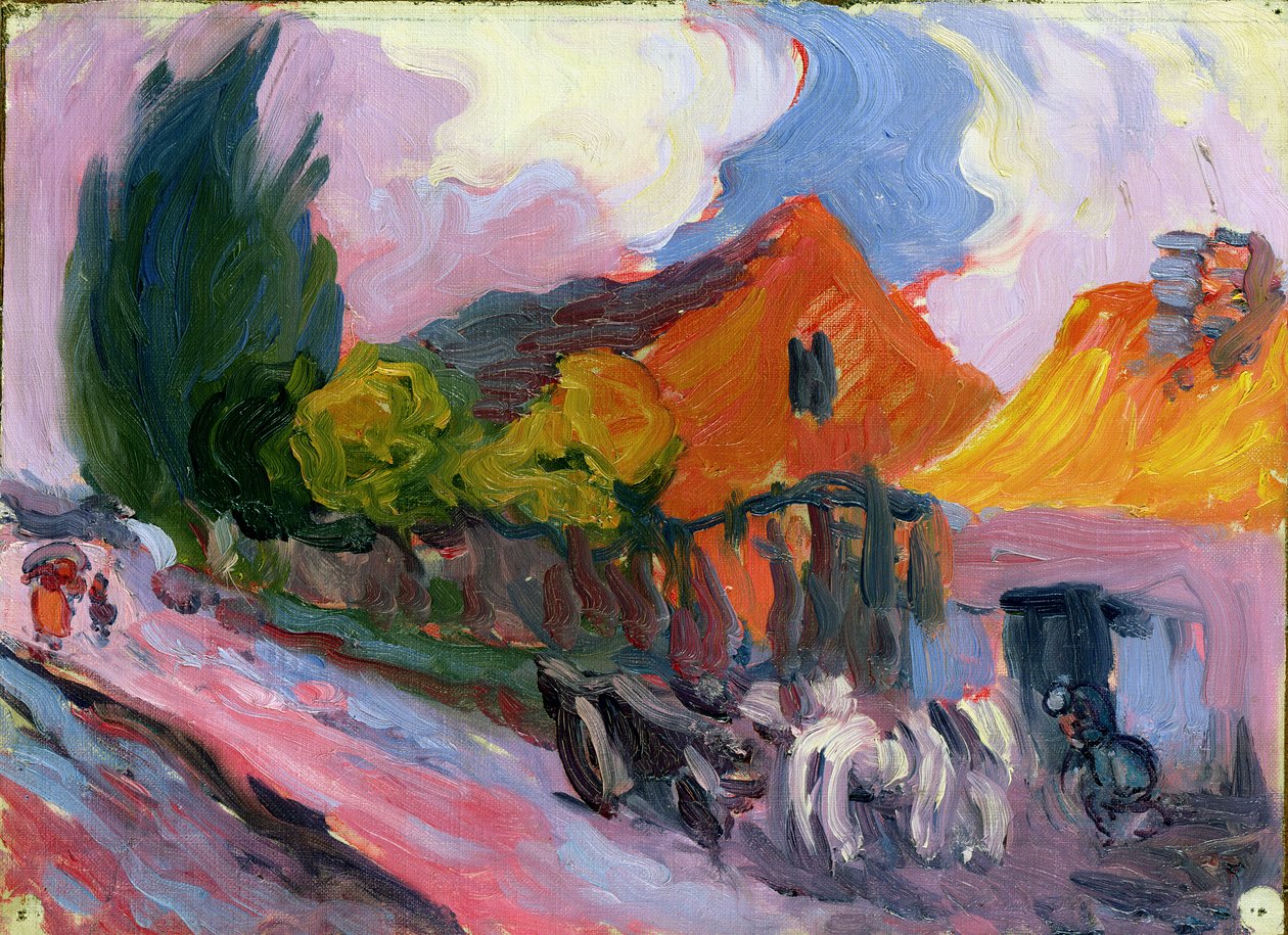 Kowal u Szeliwego, Polska, 1904 (tablica) autorstwa Robert Polhill Bevan