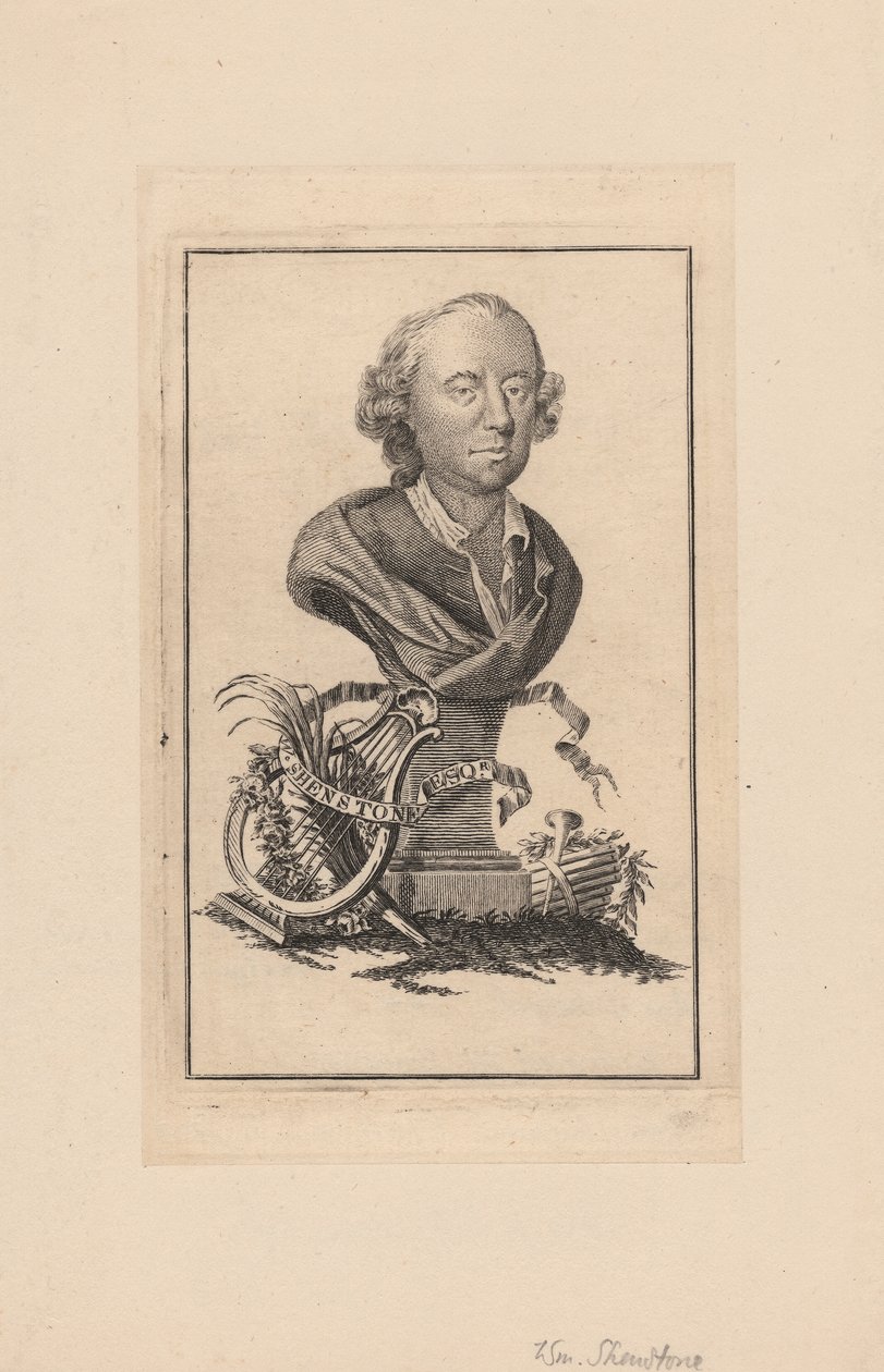 William Shenstone, c.1764 autorstwa Robert Pranker
