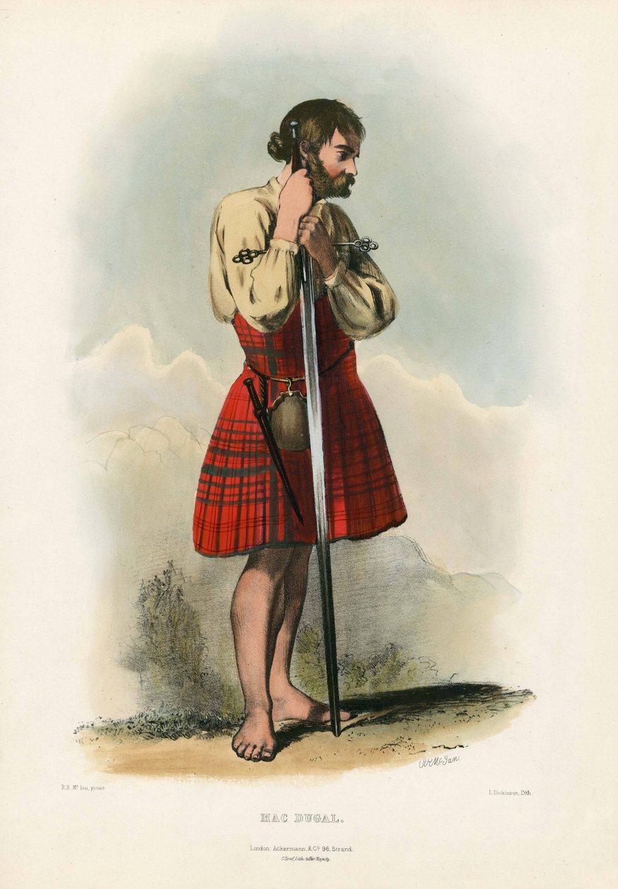 Mac Duggal, z The Clans of the Scottish Highlands, pub.1845 autorstwa Robert Ronald McIan