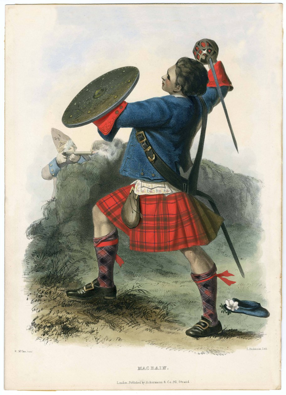 Macbain, z The Clans of the Scottish Highlands, wyd. 1845 autorstwa Robert Ronald McIan
